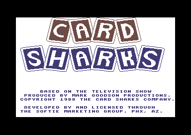 Card Sharks screenshot 2 for Commodore 64